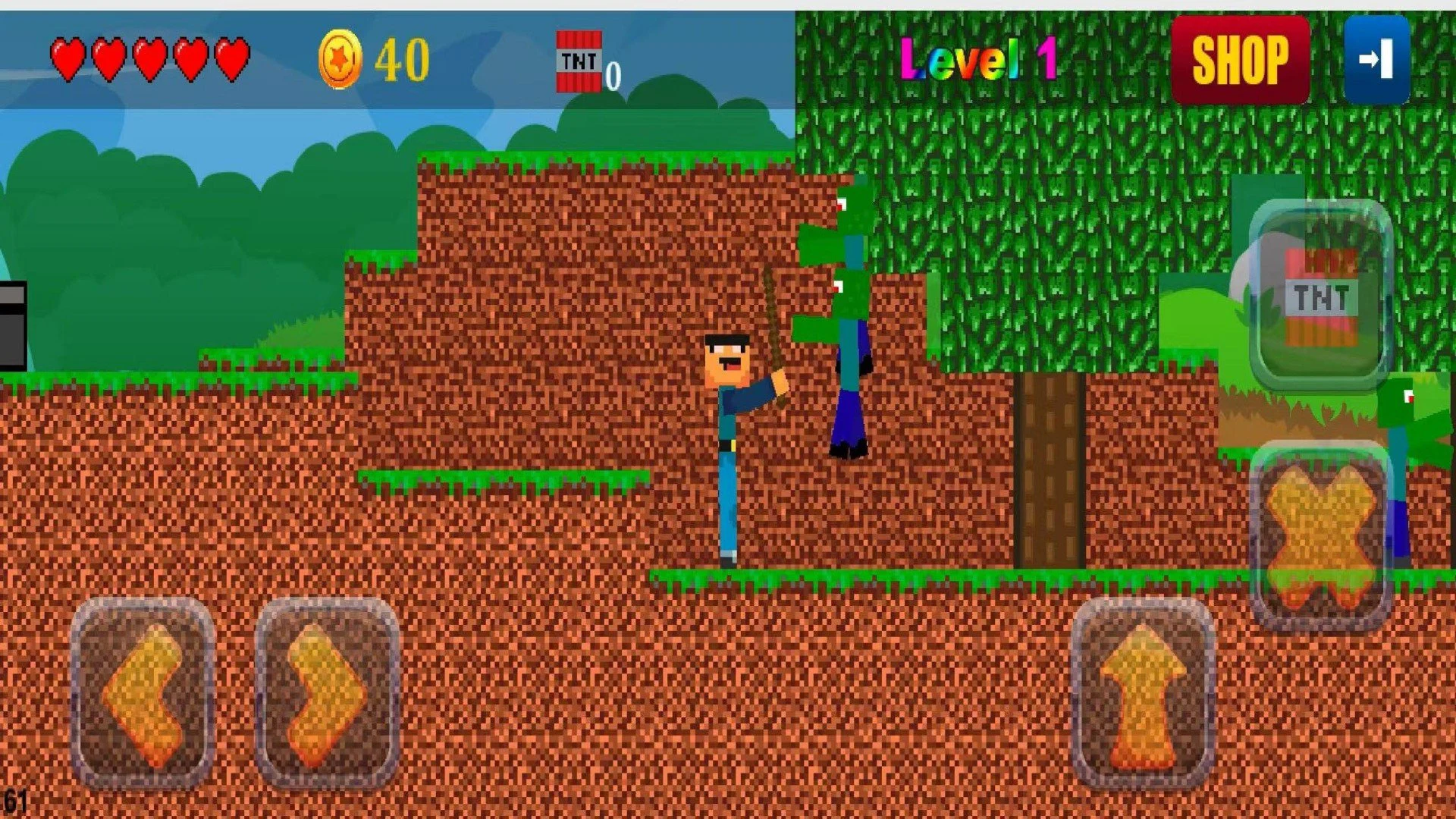 Noob vs Zombie screenshot